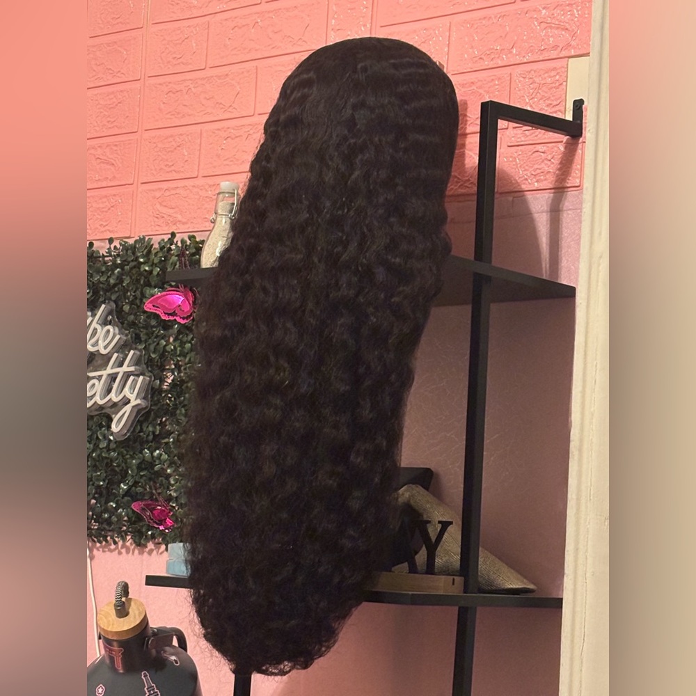 Luxurious 30” Black Curly Hair Wig